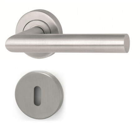 Okucia drzwiowe HOLAR MT 00 z rozetą okrągłą (stal nierdzewna)