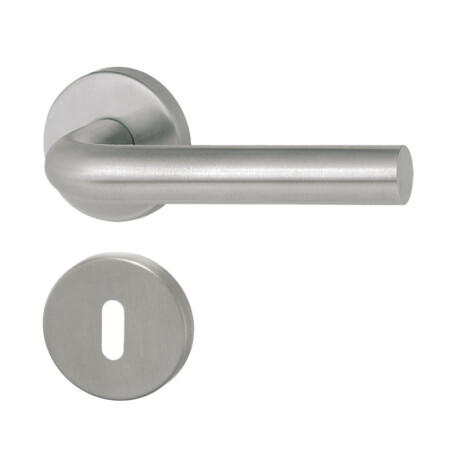 Okucia drzwiowe HOLAR MT 01 z rozetą okrągłą (stal nierdzewna)