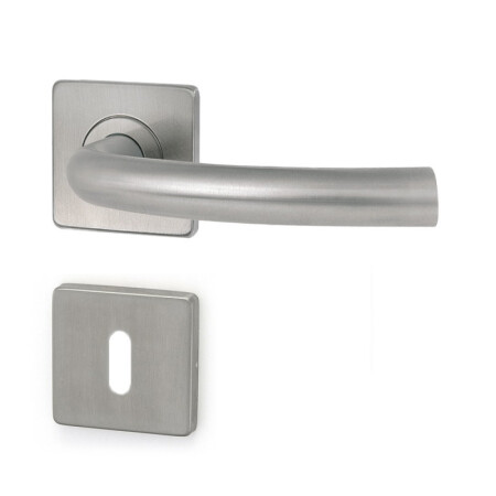 Okucia drzwiowe HOLAR MT 03 z rozetą kwadratową (stal nierdzewna)