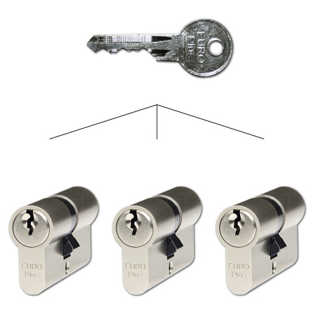 Zestaw 3 wkładek cylindrycznych Richter EURO Plus SET3