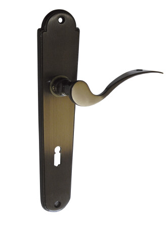 WYPRZEDAŻ Okucia drzwiowe Lienbacher Combi - L (mosiądz) - WC, rozstaw 72 mm