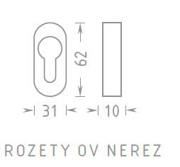 Rozeta do oprawy ACT OV KL (STAL NIERDZEWNA)