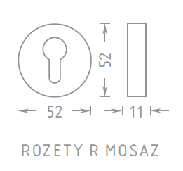 Rozeta do armatury ACT R WC (MOSIĄDZ)