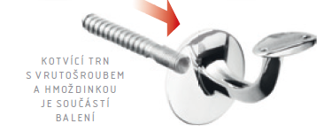 Uchwyt klamki ACT (chrom)