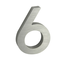 Numery domów RICHTER 3D RN.100LV (ALUMINIUM)
