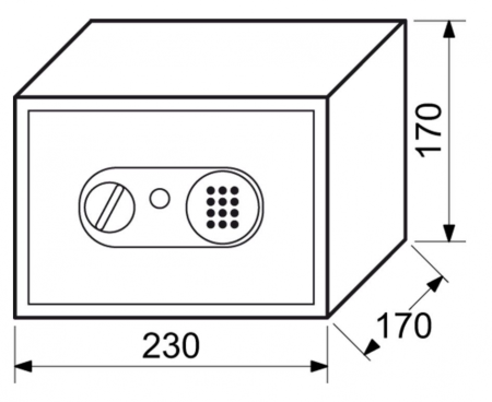 sejf z zamkiem elektronicznym RICHTER RS.17.EDN.B
