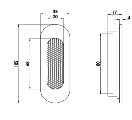 Okucia okienne TWIN HS PORTAL SHELL H 3652 (CM)