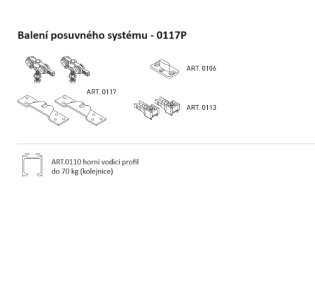 SYSTEM PRZESUWNY MP SERIA Leggera DO 70 KG -