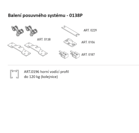 SYSTEM PRZESUWNY MP SERIA 100 CICHY 120 KG
