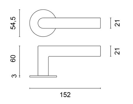 Okucia drzwiowe MP SH - OWALNE - R 1750 3SM (BS - Czarny mat)