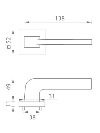 Okucia drzwiowe MP Supra-HR 3097Q (OCS)