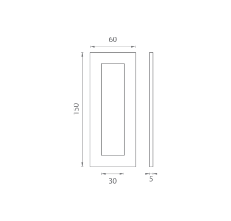 Skorupa szklana MP JNF - IN. 16.558.A (BN - Stal nierdzewna szczotkowana)