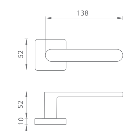 Okucia drzwiowe MP CB - MOOD ONEQ - HR (Czerwony matowy (C07)