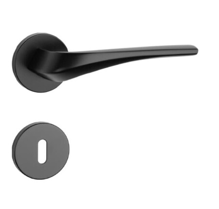 Okucia drzwiowe MP Dalia - R 7S (BS - Czarny mat)