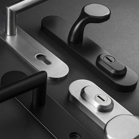Okucia zabezpieczające MP MPK - SECURO S01 PLUS - SO FAVORIT (BS - Czarny mat) - z osłoną