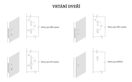 Okucia drzwiowe MP LIEVE (BS-czarny mat)