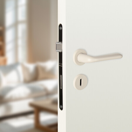 Okucia drzwiowe MP VM - SNAPP - R (Biały matowy)