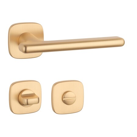 Okucia drzwiowe MP AS - MARANTA - QR 7S (OLS - Mosiądz szczotkowany)