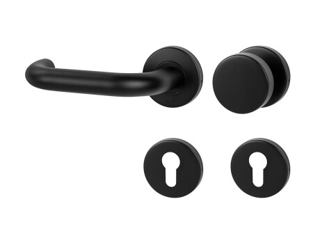 Okucia drzwiowe MP COSLAN - R (BS - Czarny mat)