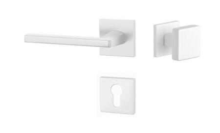 Okucia drzwiowe MP PYROLA - HR 7S (WS - Biały mat)