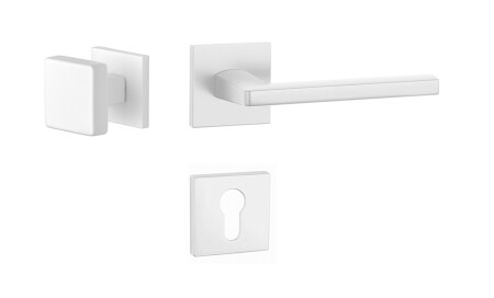 Okucia drzwiowe MP PYROLA - HR 7S (WS - Biały mat)