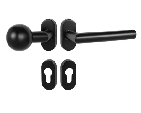 Okucia drzwiowe MP Favorit - UOR (CZARNY MAT)