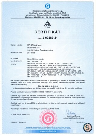 Okucia drzwiowe MP Favorit - UOR (CZARNY MAT)