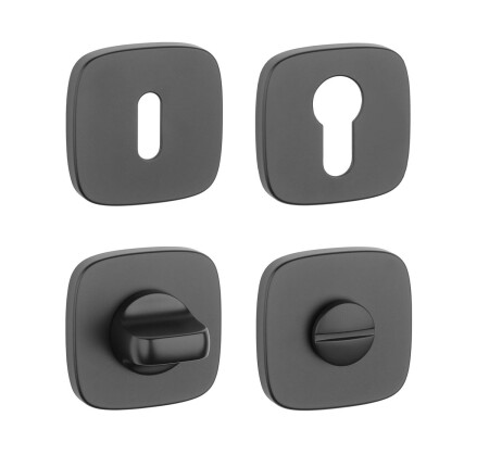 Rozeta drzwiowa MP AS - QR 7S (BS - Matowa czerń)