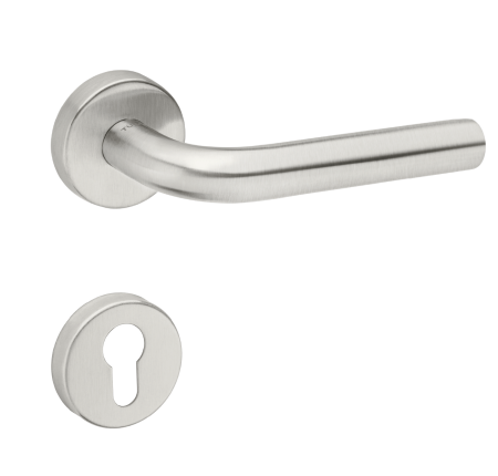 Okucia drzwiowe MP TI - MONA - R AP 2001 (BN - Stal nierdzewna szczotkowana)