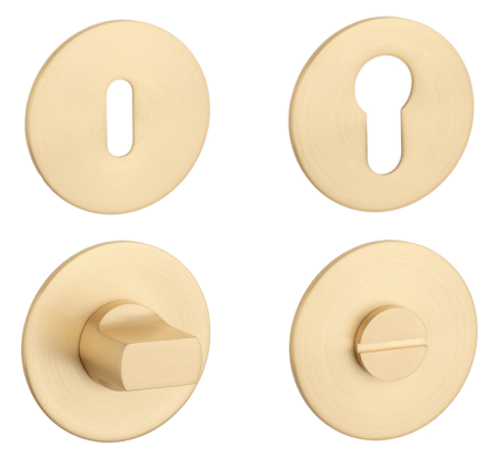 Rozeta drzwiowa MP SH - R 3SM (OLS - Mosiądz szczotkowany)