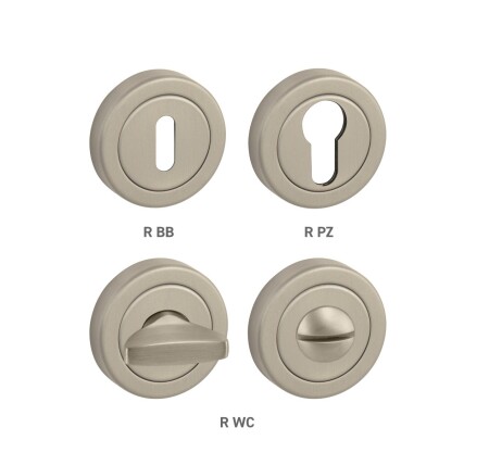 Rozeta drzwiowa MP TI - R dzielona (NP - Nikiel perłowy)
