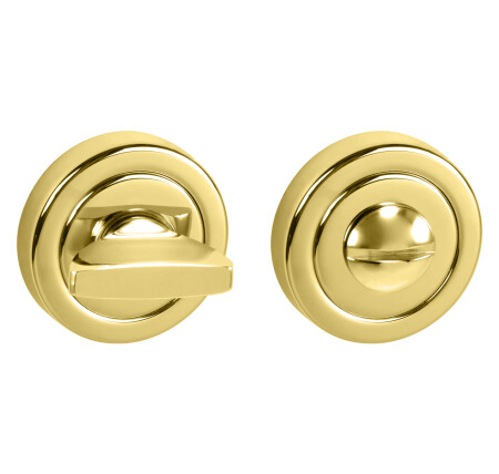 Rozeta drzwiowa MP TI - R dzielona (OLV - Mosiądz lakierowany polerowany)