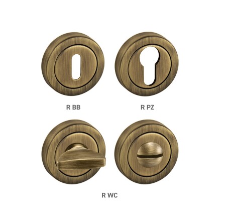 Rozeta drzwiowa MP TI - R dzielona (OGS - Brąz szczotkowany matowy)