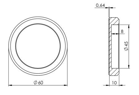 Osłony drzwi przesuwnych MP GK CIRCLE (Alu EV1)