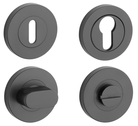 Rozeta drzwiowa MP SH - R PRO 8 MM (BS - Czarny mat)