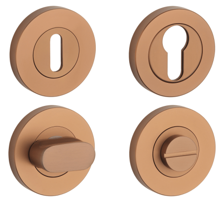 Rozeta drzwiowa MP SH - R PRO 8 MM (CUM PVD - Miedziany mat PVD)