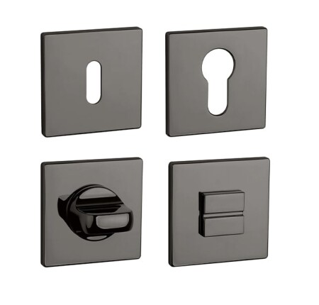 Rozeta drzwiowa MP AS - HR 5S (ANT.L PVD - Antracyt błyszczący PVD)