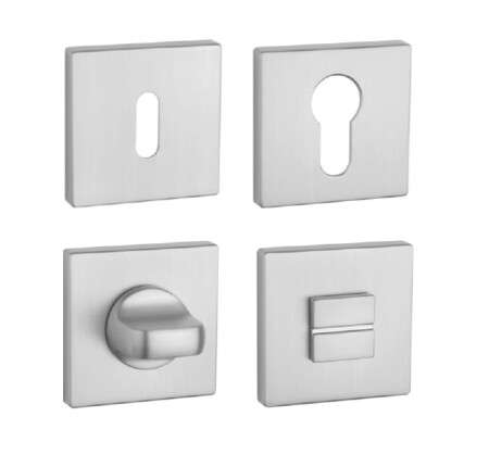 Rozeta drzwiowa MP AS - HR 5S (OCS - Chrom szczotkowany)