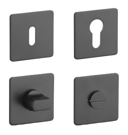 Rozeta drzwiowa MP SH - HR 3SM (BS - Czarny mat)