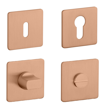 Rozeta drzwiowa MP SH - HR 3SM (CUM PVD - Matowa miedź PVD)