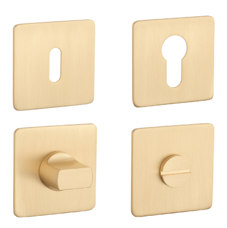 Rozeta drzwiowa MP SH - HR 3SM (OLS - Mosiądz szczotkowany)