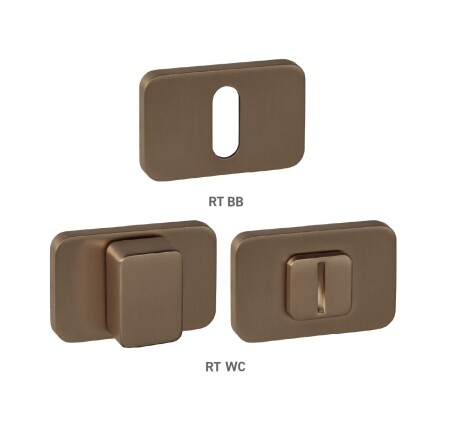 Rozeta drzwiowa MP MPK - PERFECTA - RT (CUM - Miedź matowa)