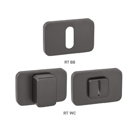 Rozeta drzwiowa MP MPK - PERFECTA - RT (T - Titanium)