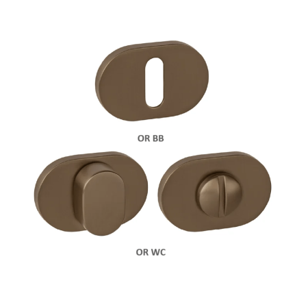 Rozeta drzwiowa MP MPK - IMPRESSA - OR (CUM - Miedź matowa)