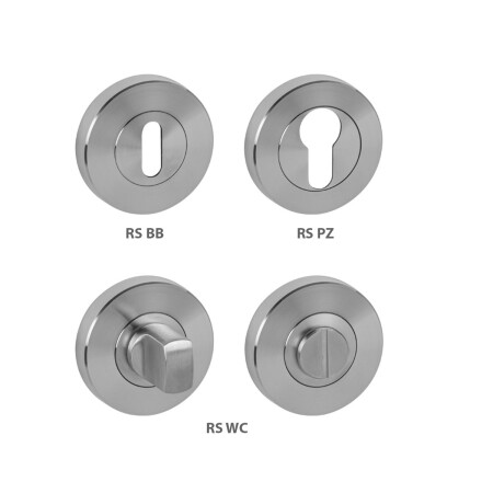 Rozeta drzwiowa MP - RS (BN - Stal nierdzewna szczotkowana)
