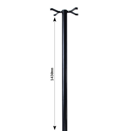 Skrzynka pocztowa MP RR - NÓŻKI DO SKRZYNKI POCZTOWEJ ALUMINIOWEJ - T00213 (Czarna)