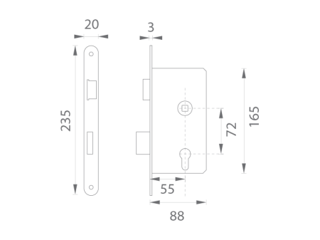 MECHANICZNA ZAMKNIĘTA PANICZNA MP DK - 181