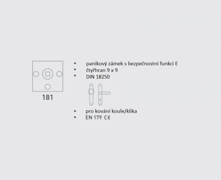 MECHANICZNA ZAMKNIĘTA PANICZNA MP DK - 181