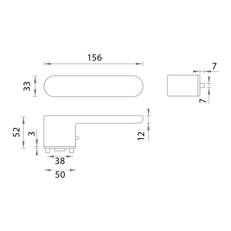 Okucia drzwiowe MP MPK - IMPRESSA SWITCH LOCK - OR z blokadą na klamce (T - Titan)