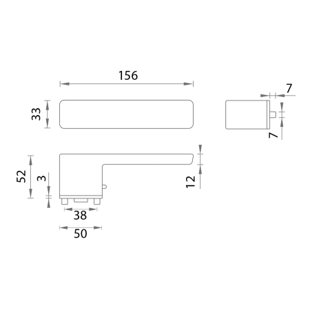 Okucia drzwiowe MP MPK - PERFECTA SWITCH LOCK - RT (CUM - Miedź matowa)
